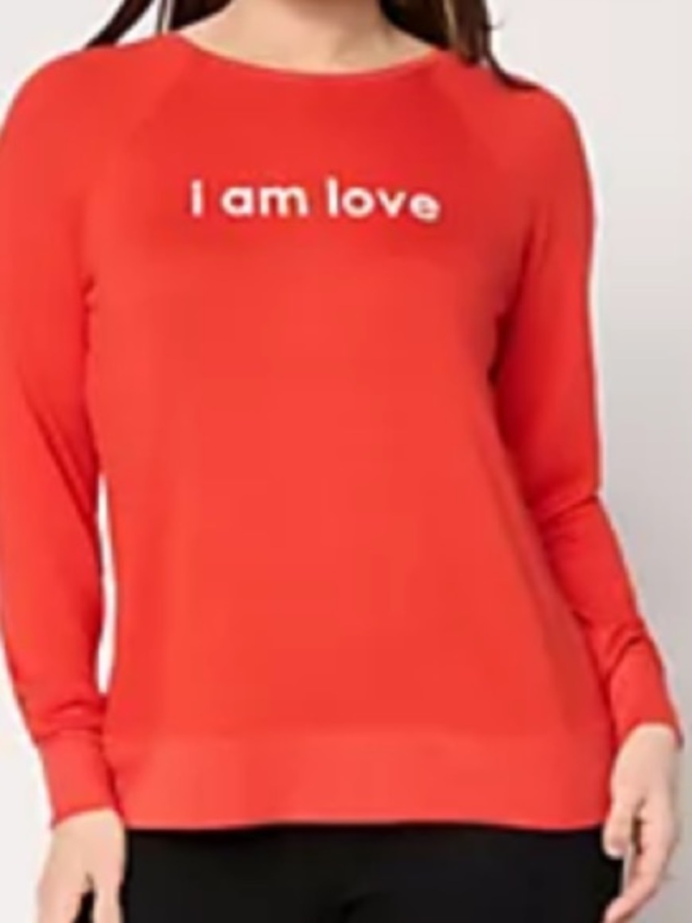 Peace Love World  'I am love' Long-Sleeve Women's Top SU1